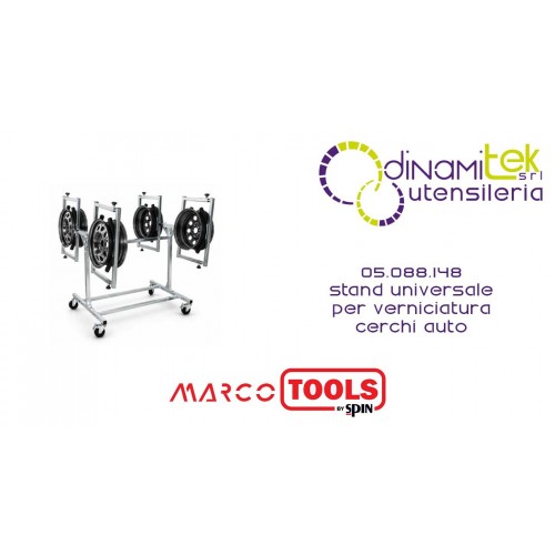 SPIN MARCO TOOLS 05.088.148 STAND UNIVERSALE PER VERNICIATURA CERCHI AUTO Dinamitek 1