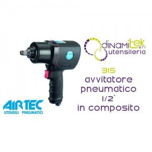 AIRTEC 315 AVVITATORE PNEUMATICO 1/2" IN COMPOSITO Dinamitek 1