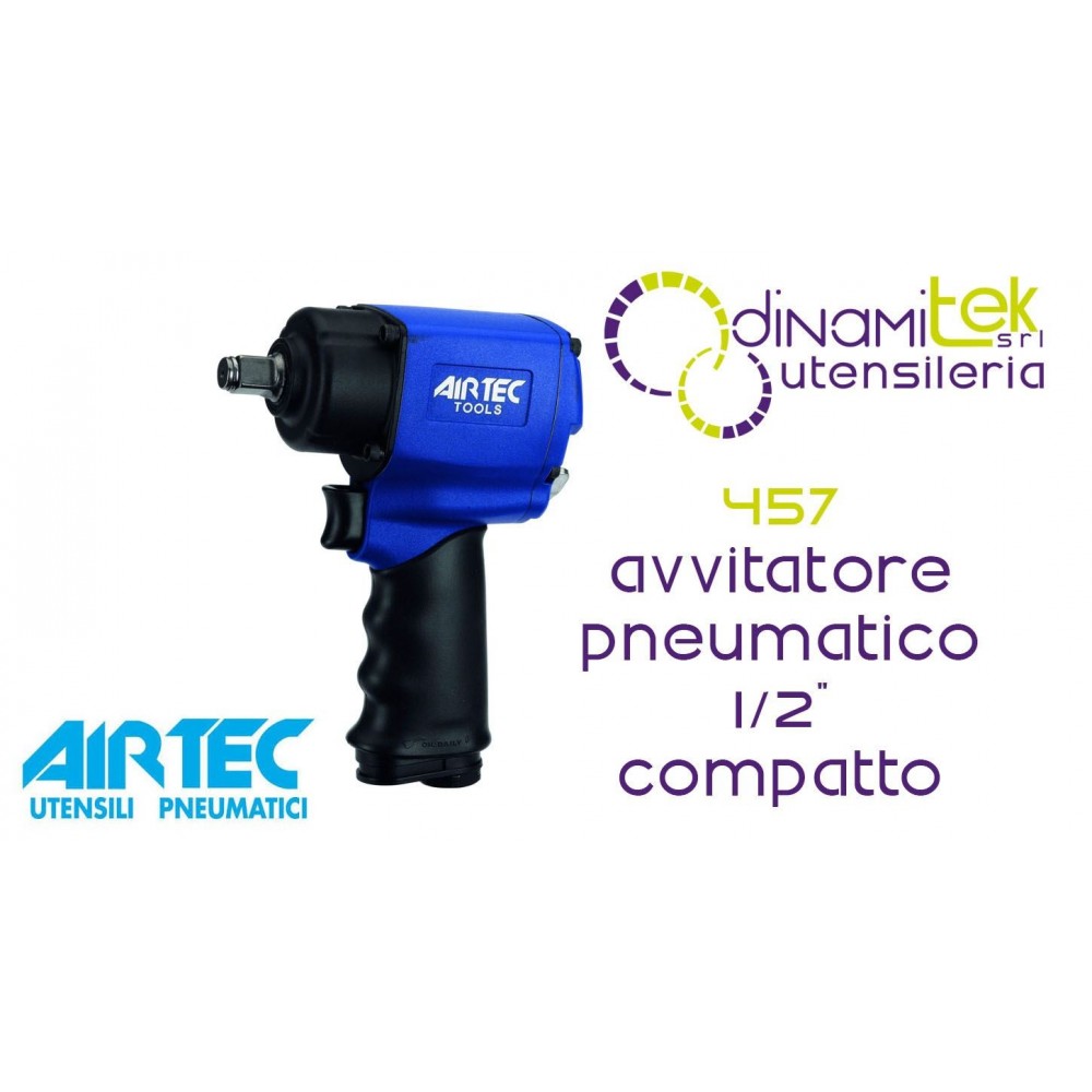 AIRTEC 457 AVVITATORE PNEUMATICO 1/2" COMPATTO Dinamitek 1