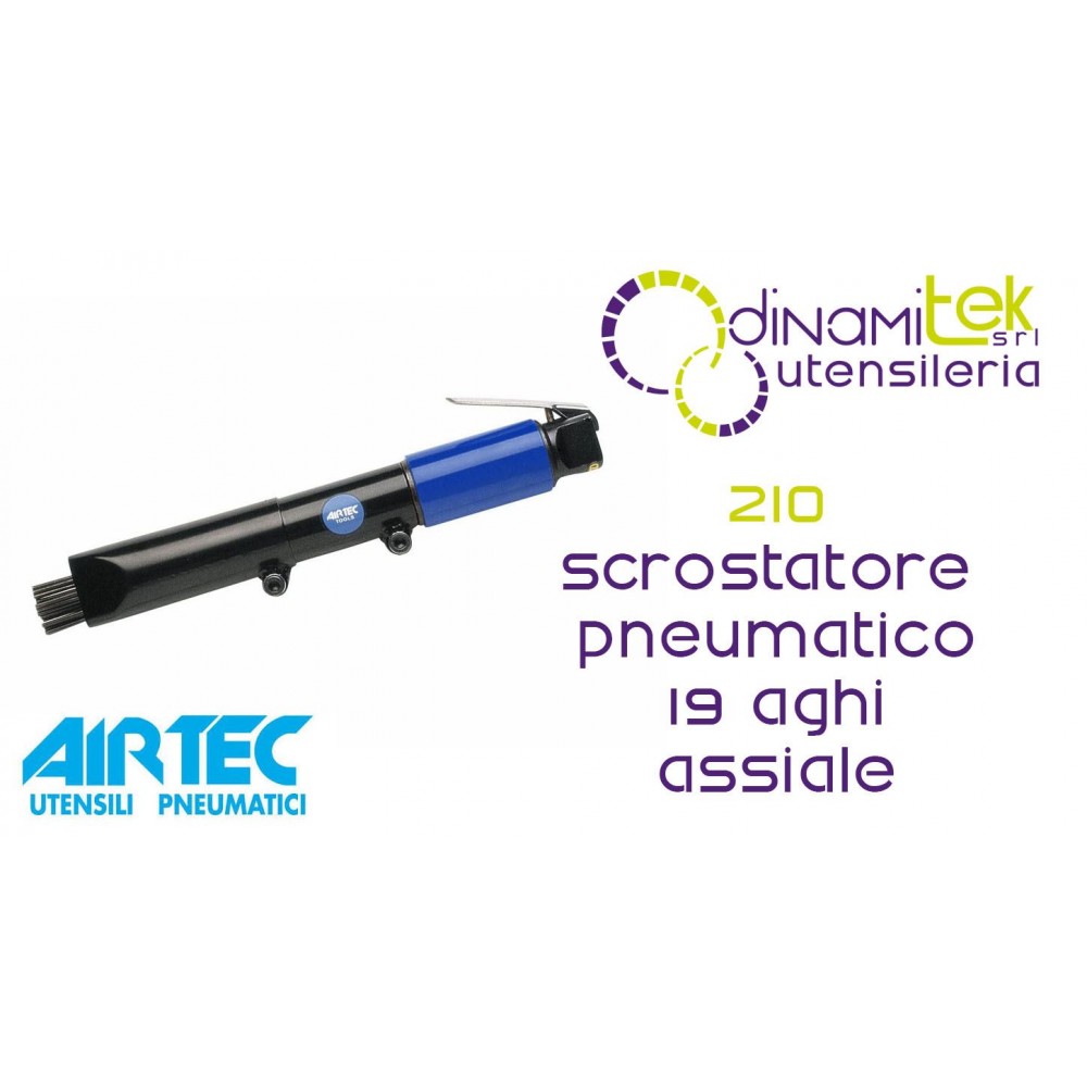 AIRTEC 210 SCROSTATORE PNEUMATICO 19 AGHI ASSIALE Dinamitek 1