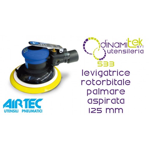 AIRTEC 533 LEVIGATRICE ROTORBITALE PALMARE ASPIRATA 125 Dinamitek 1