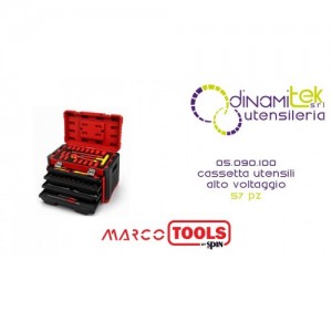 SPIN MARCO TOOLS 05.090.100 CASSETTA UTENSILI ALTO VOLTAGGIO 57 PZ Dinamitek 1