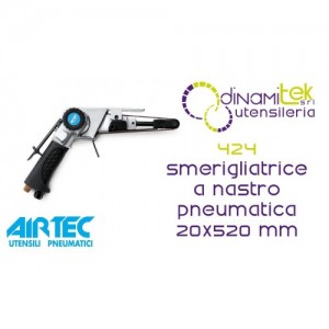 AIRTEC 424 SMERIGLIATRICE A NASTRO PNEUMATICA 20X520 mm Dinamitek 1