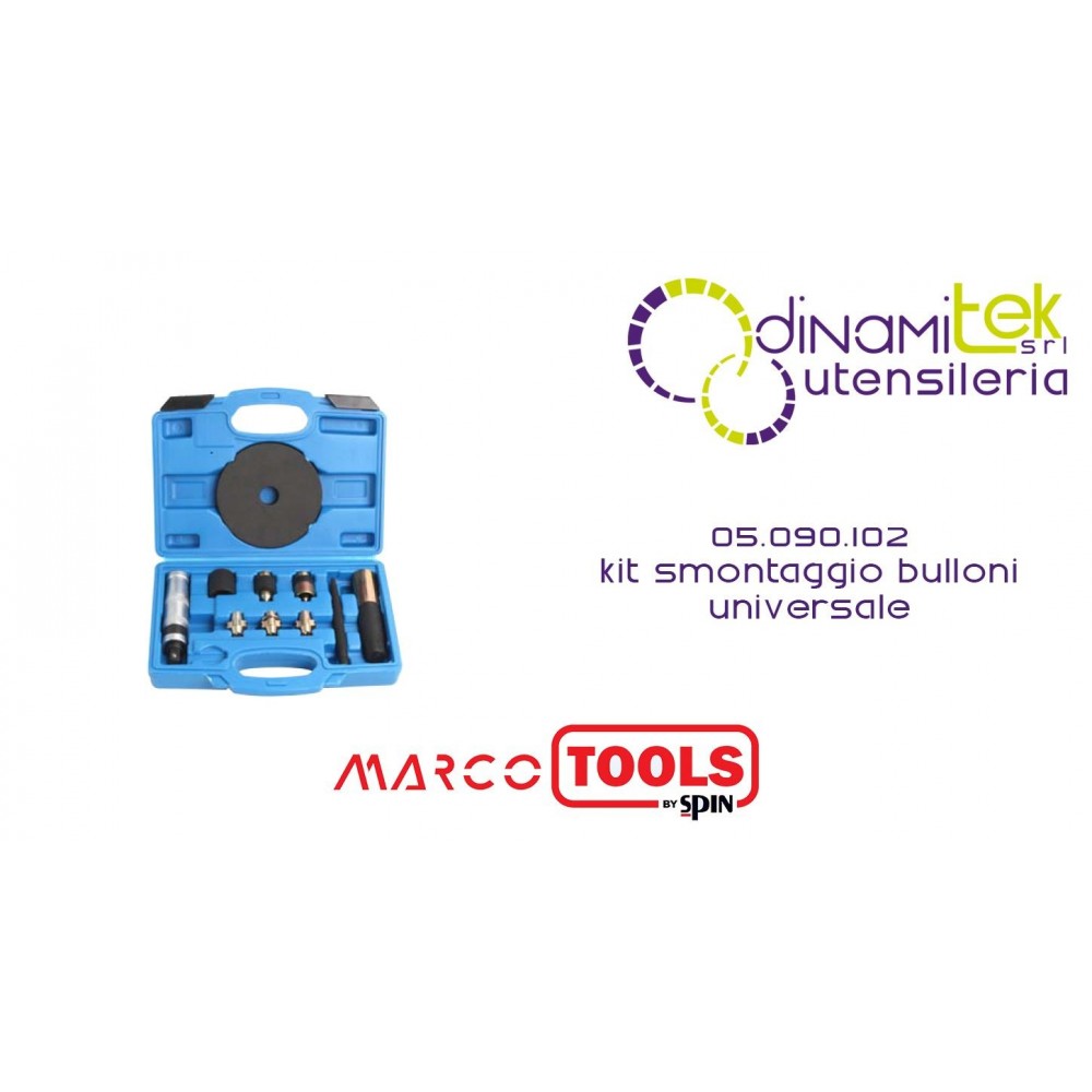 SPIN MARCO TOOLS 05.090.102 KIT SMONTAGGIO BULLONI UNIVERSALE Dinamitek 1