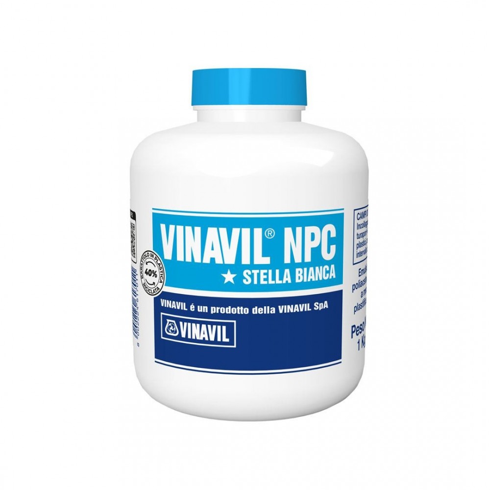 COLLA VINAVIL NPC STELLA BIANCA 1 KG ADESIVO VINILICO PER LEGNO E CARTA Dinamitek 2