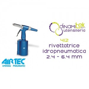 AIRTEC 412 RIVETTATRICE IDROPNEUMATICA 2.4 - 6.4 mm Dinamitek 1