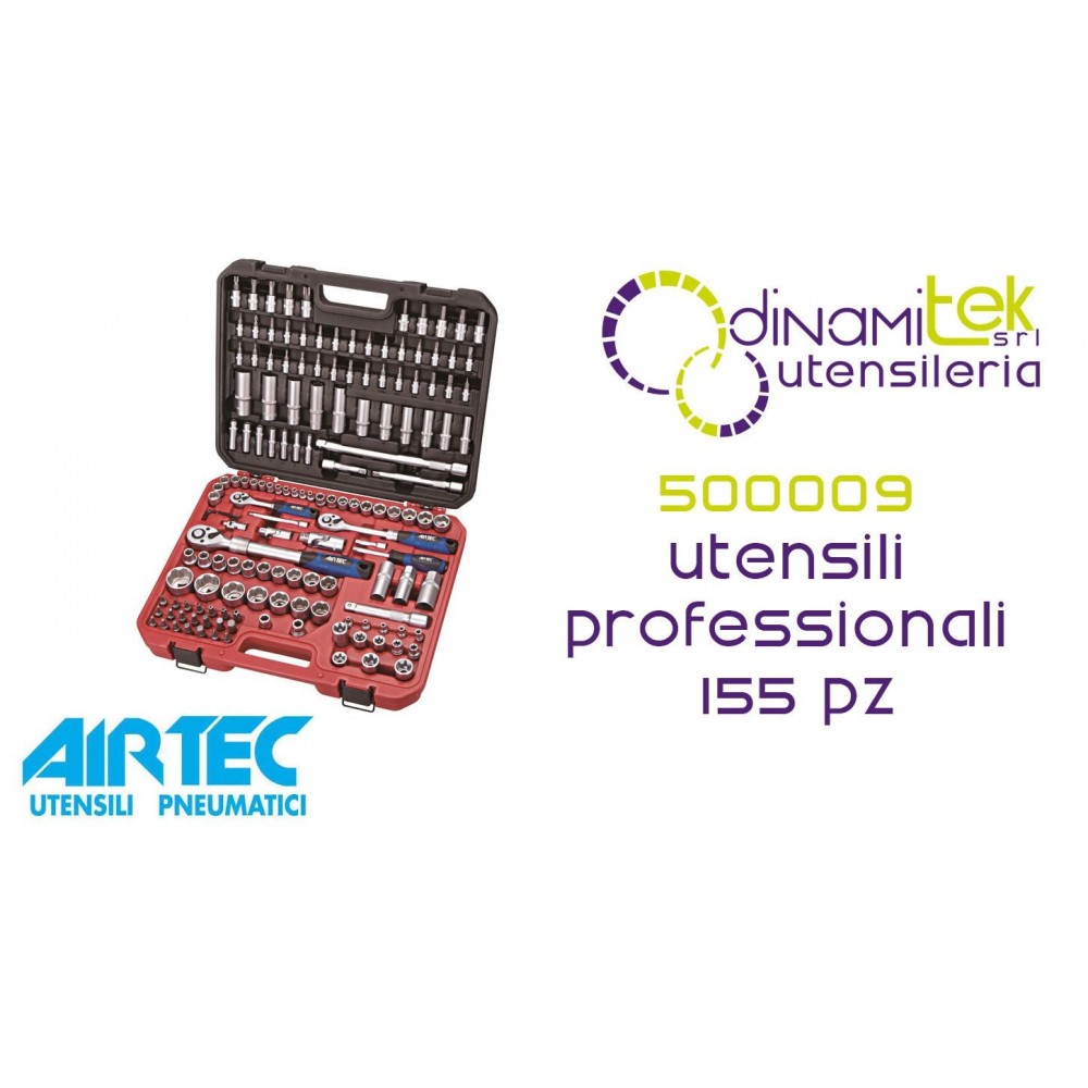 AIRTEC 500009 CASSETTA UTENSILI PROFESSIONALI 155 PZ Dinamitek 1