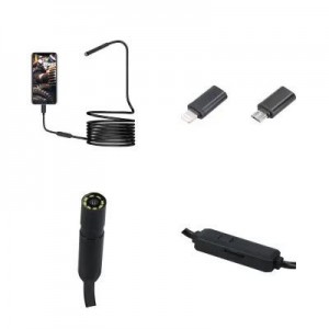 ABC TOOLS H 5425 9000 TELECAMERA ENDOSCOPIO OTG 1M PER CELLULARI Dinamitek 3