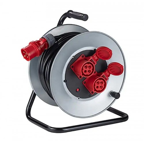 ZECA 3525 AVVOLGICAVO MANUALE 30M 4G2.5 380V 2 PRESE CEE 16A ROSSE Dinamitek 2