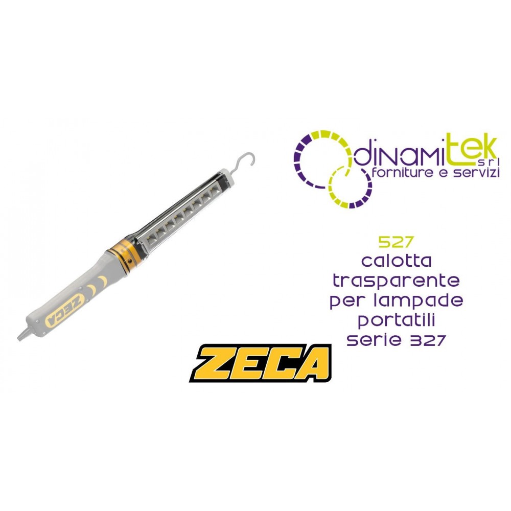 ZECA 527 CALOTTA TRASPARENTE DI RICAMBIO PER LAMPADE E AVVOLGICAVO 327 Dinamitek 1