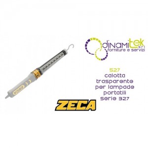 ZECA 527 CALOTTA TRASPARENTE DI RICAMBIO PER LAMPADE E AVVOLGICAVO 327 Dinamitek 1