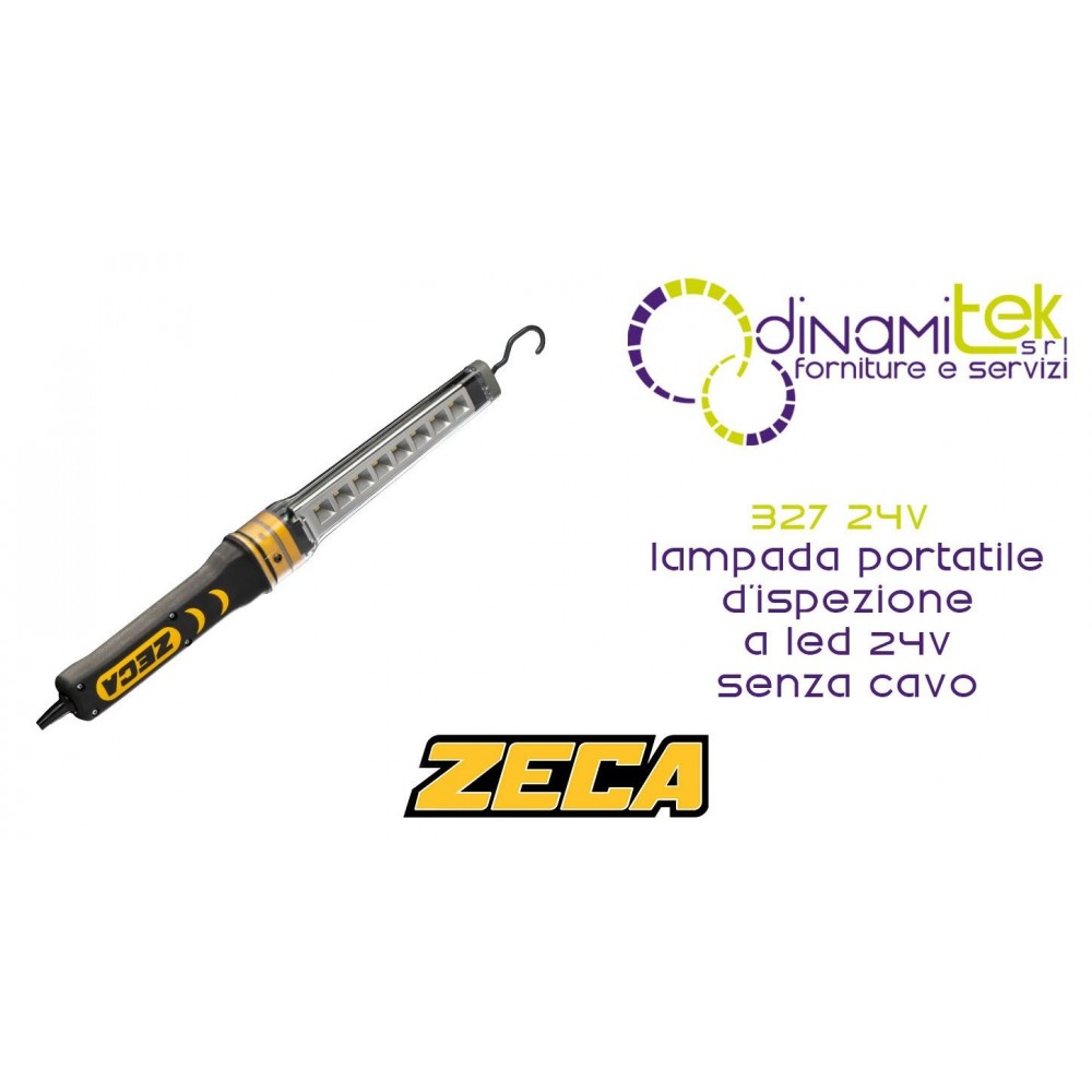 ZECA 327 24V LAMPADA PORTATILE D'ISPEZIONE A LED 24V SENZA CAVO Dinamitek 1