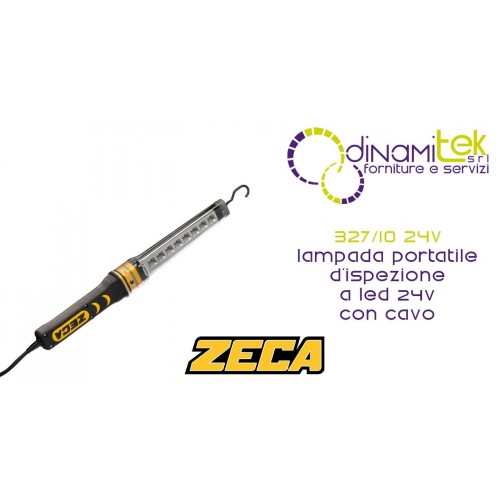ZECA 327/10 24V LAMPADA PORTATILE D'ISPEZIONE A LED 24V CON 10M CAVO Dinamitek 1