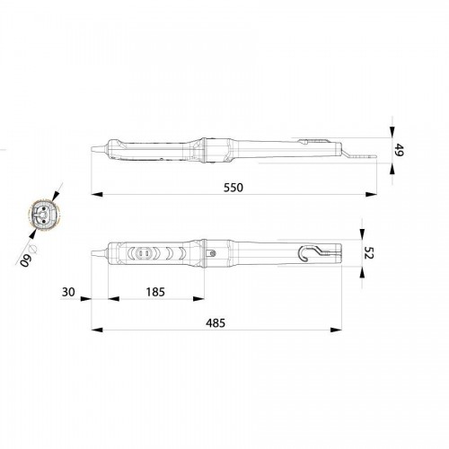 ZECA 327/10 24V LAMPADA PORTATILE D'ISPEZIONE A LED 24V CON 10M CAVO Dinamitek 3
