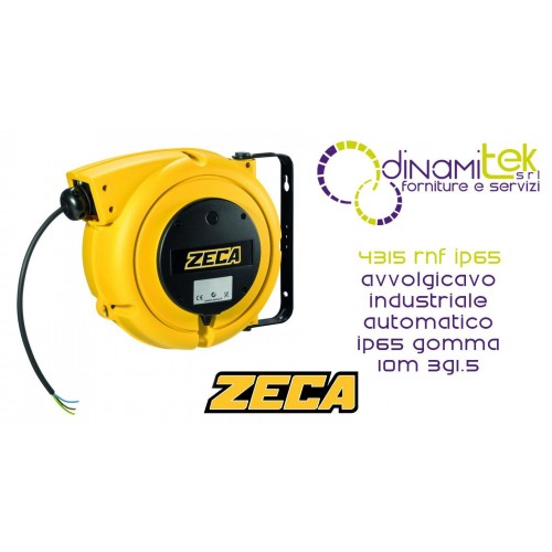 ZECA 4315 RNF IP65 AVVOLGICAVO INDUSTRIALE AUTOMATICO IP65 GOMMA 10M 3G1.5 Dinamitek 1
