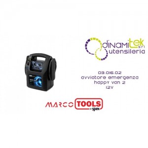 SPIN MARCO TOOLS 03.016.02 AVVIATORE EMERGENZA HAPPY VAN 2 12V Dinamitek 1