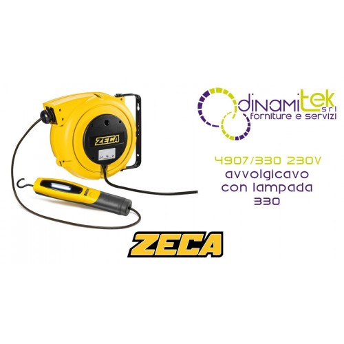 4907/330 230V ENROULEUR DE CÂBLE AVEC LAMPE PORTABLE SÉRIE 330 4000 230 V ZECA