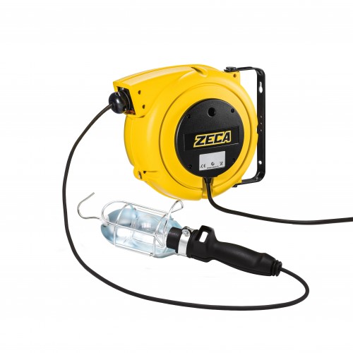 ZECA 4907/T306 AVVOLGICAVO CON LAMPADA PORTATILE T306 Dinamitek 2