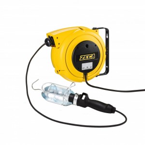 ZECA 4907/T306 AVVOLGICAVO CON LAMPADA PORTATILE T306 Dinamitek 2
