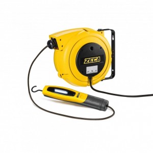 ZECA 4908/330 AVVOLGICAVO CON LAMPADA PORTATILE 330 E TRASFORMATORE Dinamitek 2