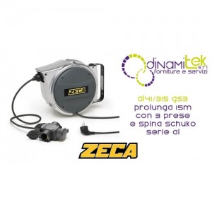 ZECA AL41/315 GS3 PROLUNGA 15M CON 3 PRESE E SPINA SCHUKO SERIE AL Dinamitek 1