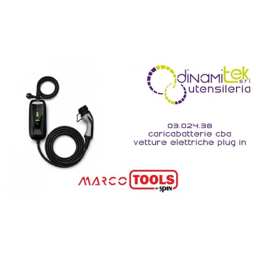03.024.38 CHARGEUR CBA POUR VOITURES ÉLECTRIQUES RECHARGEABLES MARCO TOOLS SPIN