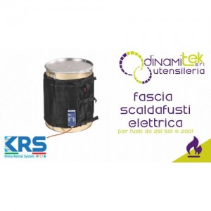 KRS FASCIA SCALDAFUSTI ELETTRICA PER FUSTI DA 25L 50L E 200L Dinamitek 1