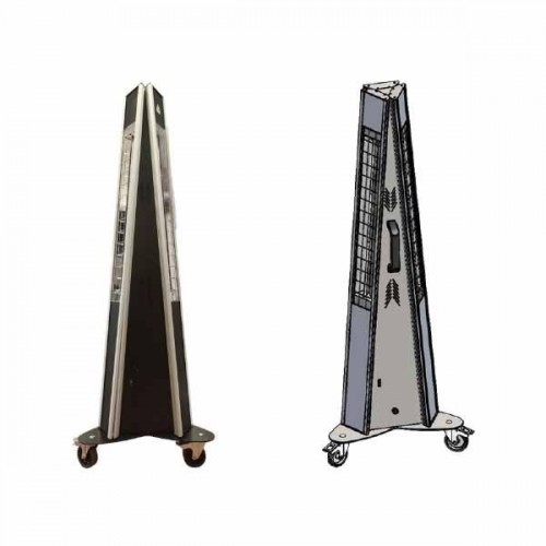 KRS T450C LAMPADA AD INFRAROSSI CARELLATA ONDE CORTE TRIADE 3X1500W 400V Dinamitek 3