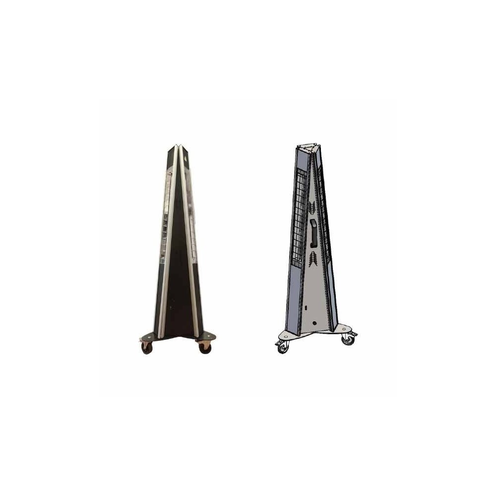 KRS T450C LAMPADA AD INFRAROSSI CARELLATA ONDE CORTE TRIADE 3X1500W 400V Dinamitek 3
