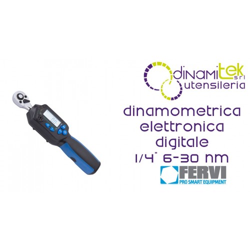 0809/030 1/4" 6-30 NM DIGITALER ELEKTRONISCHER DREHMOMENTSCHLÜSSEL FERVI