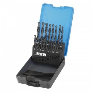 FERVI P045 SERIE PUNTE CILINDRICHE HSS 19 PZ 1-10MM DIN 338/N Dinamitek 2