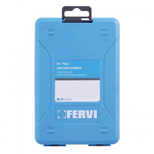 FERVI P045 SERIE PUNTE CILINDRICHE HSS 19 PZ 1-10MM DIN 338/N Dinamitek 3