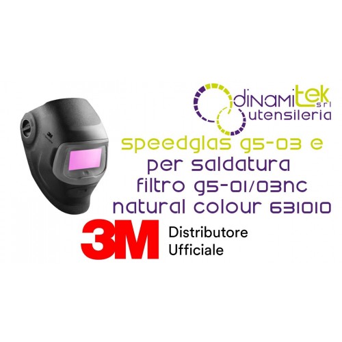 3M SPEEDGLAS G5-03 E MASCHERA PER SALDATURA CON FILTRO G5-01/03NC NATURAL COLOUR 631010 Dinamitek 1