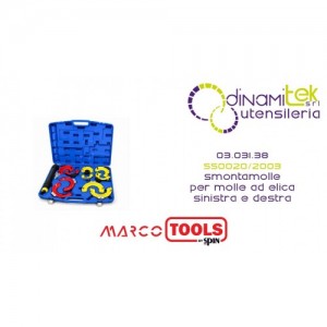 SPIN MARCO TOOLS 03.031.38 SS0020/2003 SMONTAMOLLE PER MOLLE AD ELICA SINISTRA E DESTRA Dinamitek 1