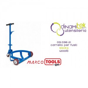 SPIN MARCO TOOLS 03.036.21 CARRELLO PER FUSTI 550KG 1200LB Dinamitek 1