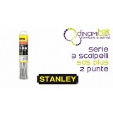STA54400 SERIE 3 CINCELES SDS PLUS Y 2 CONSEJOS STANLEY Dinamitek 1