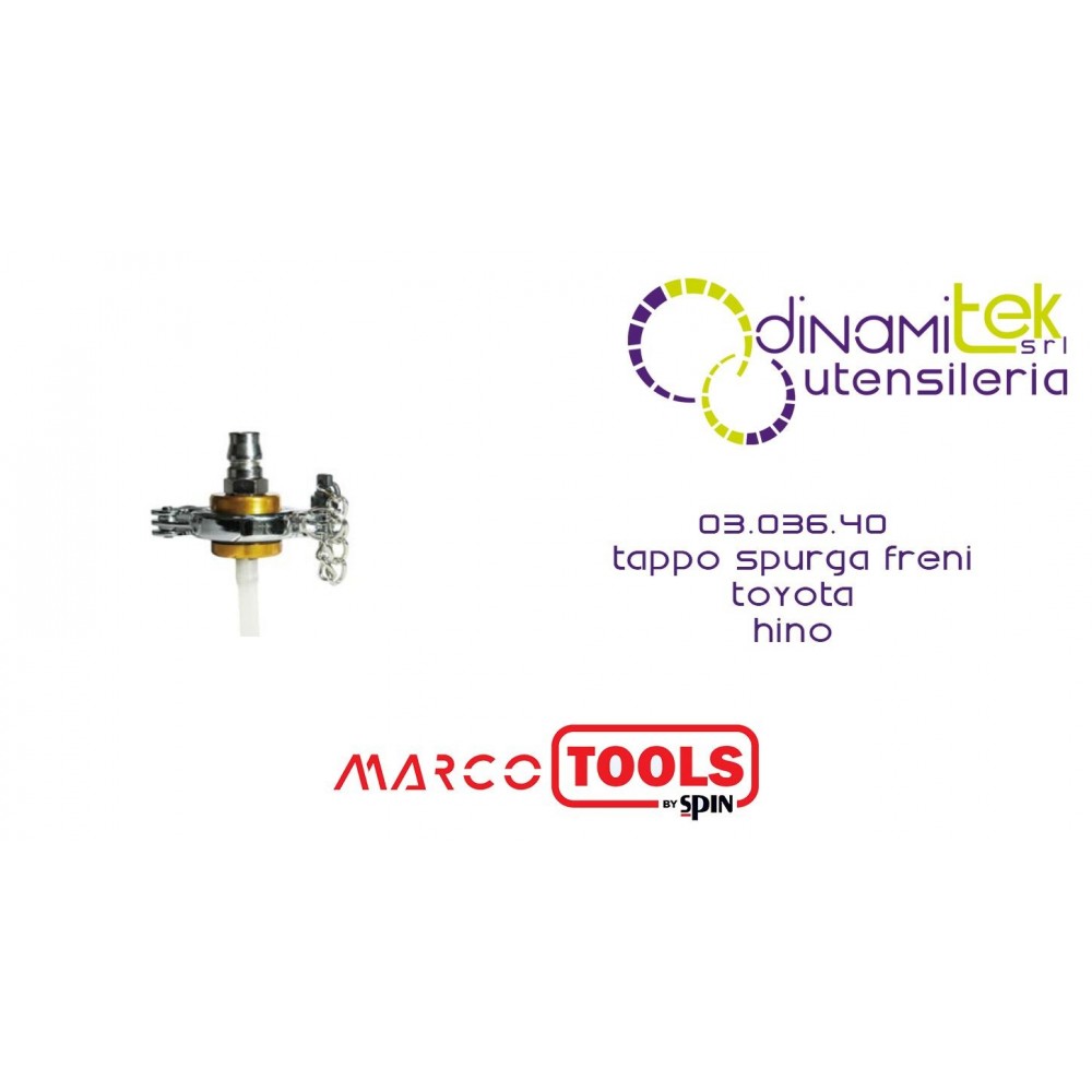 SPIN MARCO TOOLS 03.036.40 TAPPO SPURGA FRENI TOYOTA HINO Dinamitek 1