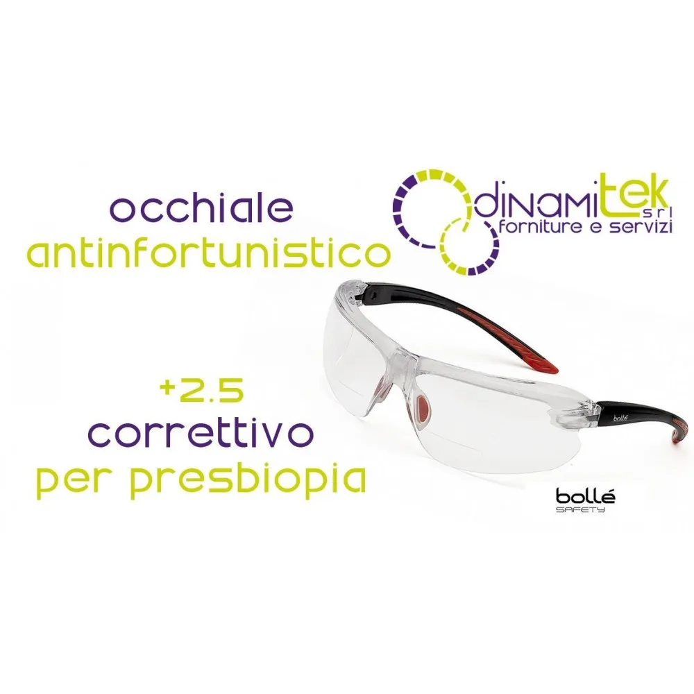 IRIDPSI15 GAFAS PARA LA PRESBICIA +2.5 BOLLE LA SEGURIDAD DE Dinamitek 1