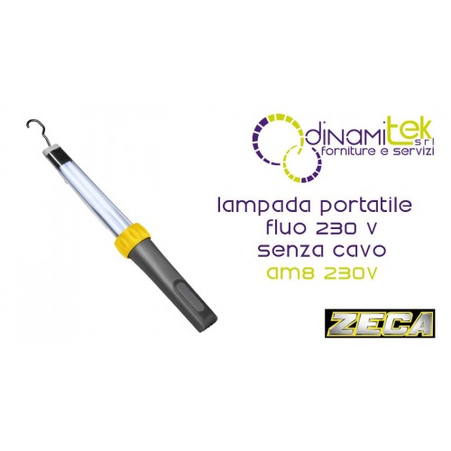 EN8 230V LáMPARA PORTáTIL FLUORESCENTE 230 V SIN CABLE ZECA Dinamitek 1