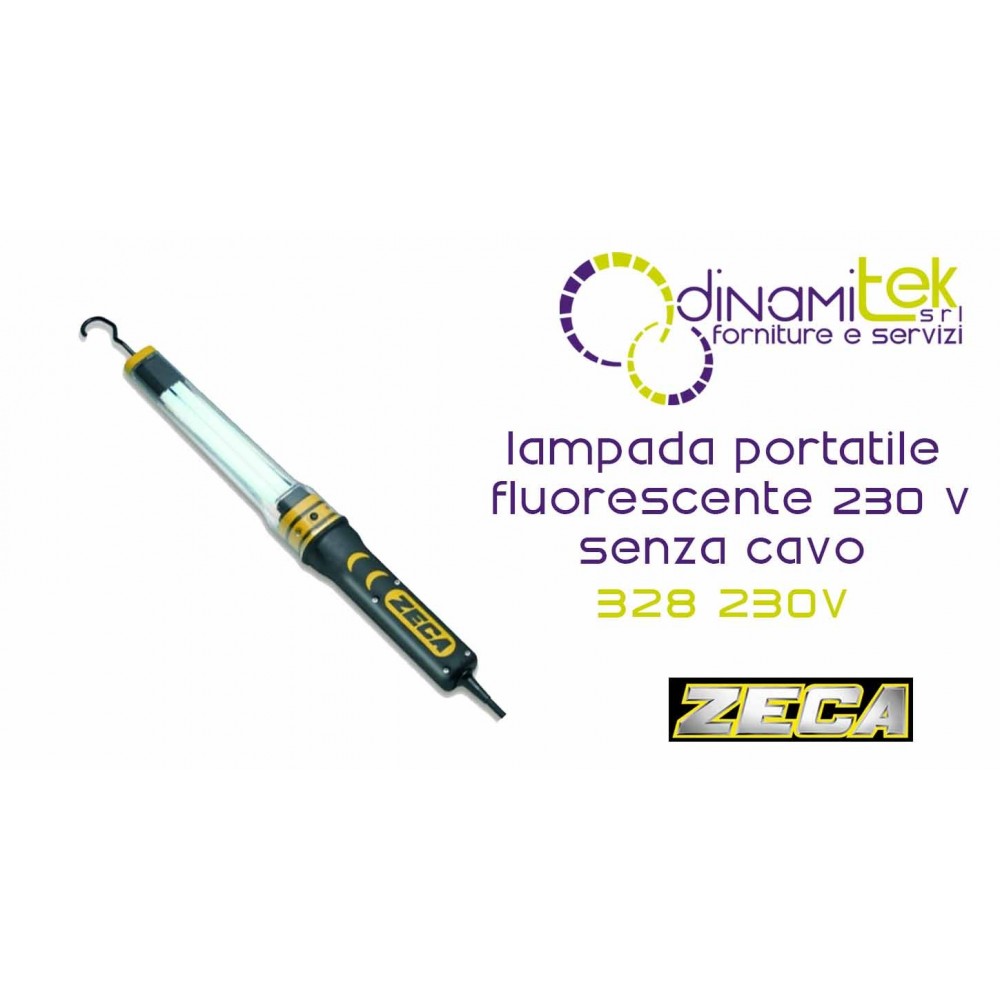 328 230V PORTABLE LAMPE FLUORESCENTE 230 V SANS CâBLE ZECA Dinamitek 1