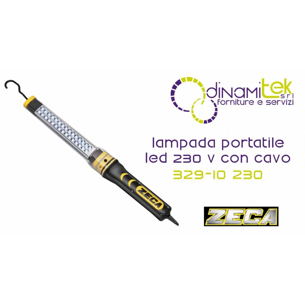 329/10 230V LED PORTABLE LAMP 230V WITH 10 M CABLE ZECA Dinamitek 1