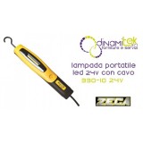 330/10 24V LAMPADA PORTATILE A LED 24V CON CAVO 10 MT ZECA Dinamitek 1