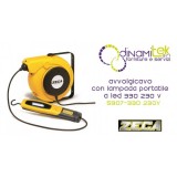 5907/330 230V ENROULEUR DE CâBLE AVEC LED LAMPE PORTATIVE 330 230 V, ZECA Dinamitek 1