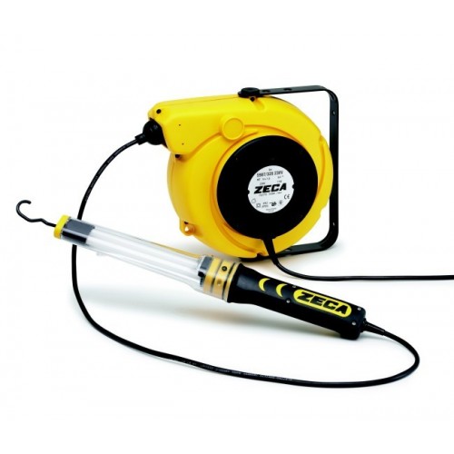 5907/328 230V ENROULEUR DE CâBLE AVEC PORTABLE LAMPE FLUORESCENTE 328 230 V ZECA Dinamitek 2