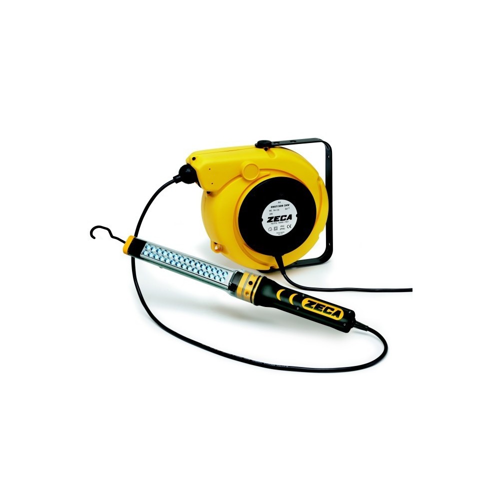 5907/329 230V ENROULEUR DE CâBLE AVEC LED LAMPE PORTATIVE 329 230V ZECA Dinamitek 2
