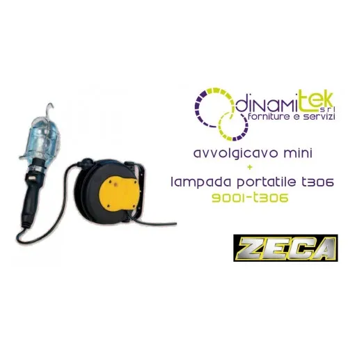 9001/T306 KABELTROMMEL MINI TRAGBARE LAMPE T306 ZECA Dinamitek 1
