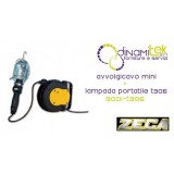 9001/T306 ENROULEUR DE CâBLE MINI AVEC LAMPE PORTATIVE T306 ZECA Dinamitek 1