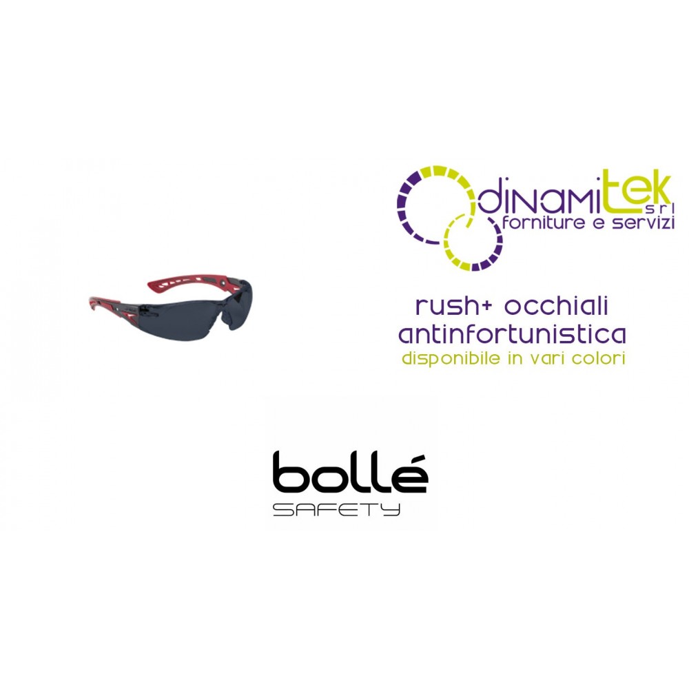 GAFAS DE SEGURIDAD DE DESGASTE RUSH+ BOLLE' SAFETY Dinamitek 1