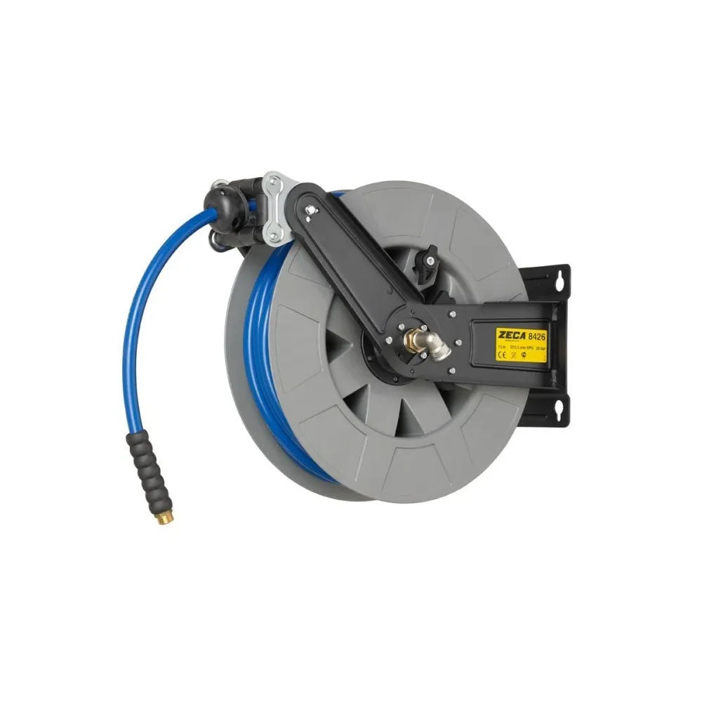 8426 HOSE REEL ZECA SERIES 8400 FOR AIR AND WATER 20 BAR-HOSE 15 M - DIAM INT PIPE 12.5 MM Dinamitek 2