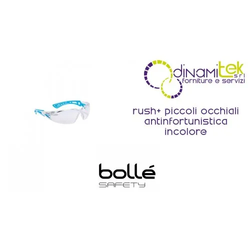 GLASSES SAFETY WEAR RUSH+ SMALL BOLLE' SAFETY Dinamitek 1